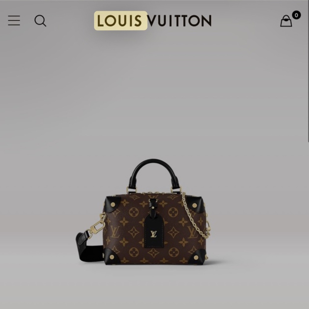 Louis Vuitton Black and Brown Monogram Satchel